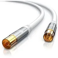Primewire TV-Kabel, Koax, RF, IEC (1000 cm), HDTV Antennenkabel, 4-fach Schirmung, 75 Ohm, 135dB - 10m