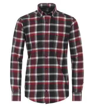 CASAMODA - Flanellhemd rot - Gr. - XL