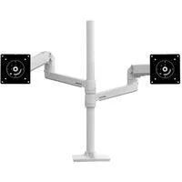 LX-Dual-Stacking-Arm, Monitorhalterung weiß