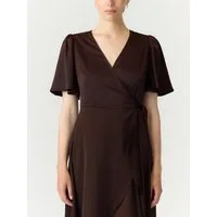 Y.A.S Wickelkleid YASTHEA 2/4 MIDI WRAP DRESS S. NOOS Materialmix, regular fit