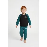 PUMA Trainingsanzug MINICATS SUPER CREW SET INF, für Kinder, ohne Kapuze, Regular Fit