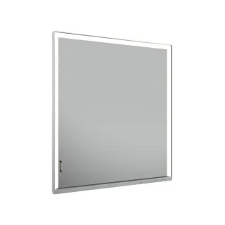 Keuco Royal Lumos Spiegelschrank 14311172101 Wandeinbau, silber-eloxiert, verdecktes Ablagefach, 650 x 735 x 165 mm, Anschlag rechts