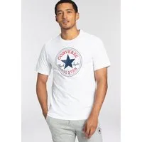 Converse T-Shirt CONVERSE GO-TO ALL STAR PATCH STANDARD-FIT T-SHIRT mit Rundhalsausschnitt, Kurzarm-Design, aus Baumwolle