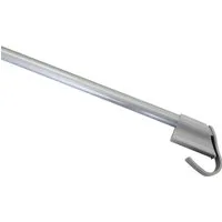 GARDINIA Scheibenstange Spannvitrage, Ø 9 mm, 1-läufig, ausziehbar, ohne Bohren, geklemmt, Serie Klemmvitrage Ø 10/12 mm