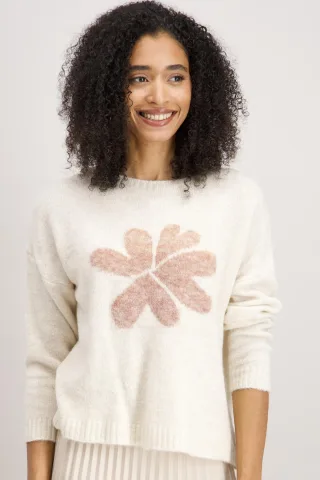 signe nature - Langärmeliger Strickpulli beige - Gr. - L