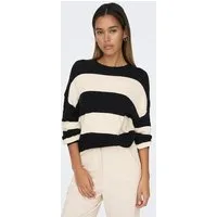 ONLY Strickpullover ONLATIA L/S STRIPE PULLOVER KNT NOOS Viskosemischung, regular fit