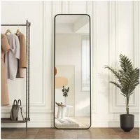 Boromal Ganzkörperspiegel Schwarz Standspiegel mit Rahmen 180x80 160x40 140x40 Wandspiegel Groß (für Schlafzimmer Badezimmer Wohnzimmer Rechteckiger), Spiegel Groß