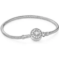 Gnoce Perlenarmband Gnoce Armband mit Zirkoniaverschluss DMB006-19 Silber