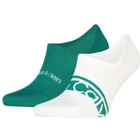 Calvin Klein Füßlinge CK MEN FOOTIE HC LOGO STRIPE (2 Paar) Antirutsch Noppen im Fersenbereich, Cotton-Mix, elastisch