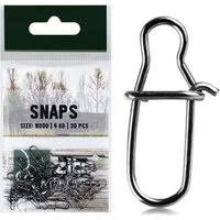 Zite Angelwirbel Karabiner Snaps Set 30 Stück Angelwirbel Gr. #000 4kg Zander&Hecht
