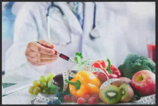 Fussmatte Ernährung 6181 | Größe: 60 cm x 45 cm