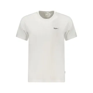 Pepe Jeans Weißes Baumwoll-Herren-T-Shirt