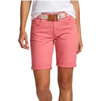 DENIMFY Bermudas Damen Shorts DFPia Regular Fit Chinoshorts mit Gürtel