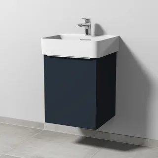 Sanipa 3way Waschtischunterbau zu Laufen VAL Waschtisch mit 1 Tür, Marine-Matt UP8191R