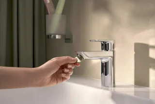 Hansgrohe Waschtischmischer 100 Neovis Q ohne Ablaufgarnitur chrom,71349000 71349000