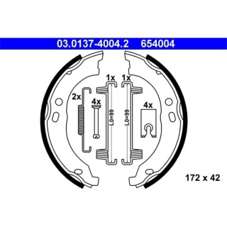 ATE Bremsbacken + Zubeh?r hinten Citroen Fiat Peugeot 03.0137-4004.2