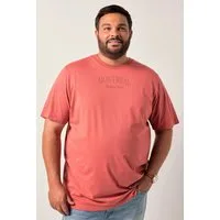 Men Plus T-Shirt T-Shirt Halbarm Brustprint