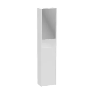 VitrA New Integra Square Hochschrank Compact mit 2 Türen inklusive Spiegel Weiß Matt,80346 80346