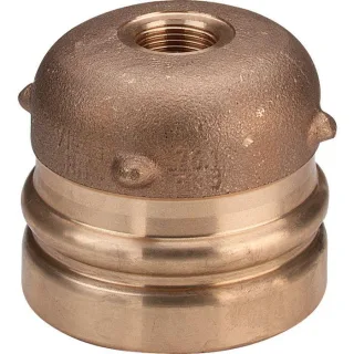 Viega Sanpress XL-Verschlusskappe 353377 76,1 mm x Rp 3/4, Rotguss, SC-Contur