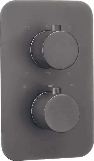 Neuesbad Unterputz Thermostat Brausearmatur - rund, Titanium NB1DEBXY_DEBT1