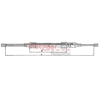 Metzger Handbremsseil hinten VW Polo Derby+Coupe