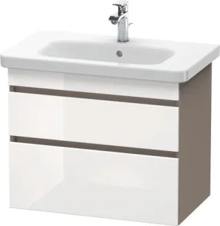 Duravit DuraStyle Waschtischunterbau wandhängend Weiß & Basalt Hochglanz & Matt 730x448x610 mm - DS6 DS648102243