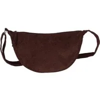 MIRROSI Schultertasche Damen Runde Bauchtasche aus Cord, Brusttasche, Leicht (Tasche,Bauchtasche für jeden Anlass, ca.30x18x12cm), Crossbody Bag, verstellbaren Schulterriemen