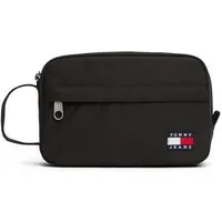Tommy Jeans Kulturbeutel TJM ESS DAILY WASHBAG, Unisex Kosmetiktasche, Minibag mit Flaggen-Aufnäher
