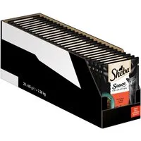 Sheba SHEBA® Portionsbeutel Sauce Collection Sauce Lover mit Rind 28 x 85g, Nassfutter für: Katze