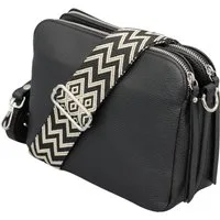 Adel Bags Schultertasche MARA Umhängetasche für Damen, Schultertasche aus Echtleder, hergestellt in Italien, mit 2 Riemen