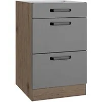 wiho Küchen Unterschrank Elba Breite 50 cm, mit zwei Auszügen