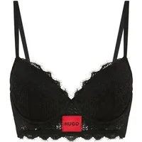 HUGO Bügel-BH PUSH-UP RL LACE mit Spitze, Spaghettiträger