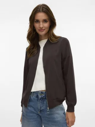 VERO MODA - VMCOCO L/S BOMBER NOOS Chocolate Torte - Gr. - M
