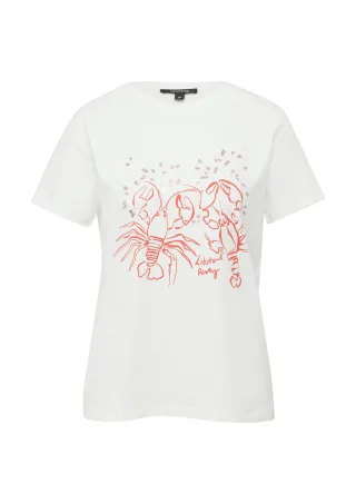 comma - T-Shirt weiß - Gr. - 40