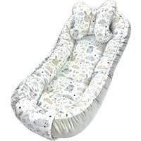 Pamek Bettnestchen Babybett Babynestchen Babynest Kinderbett Kokon zum schlafen Kissen, Sehr weiches material, Füllung 100% antiallergische Silikonkogel.