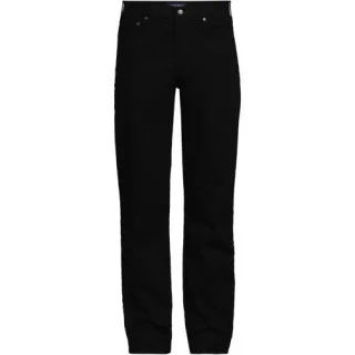 Stretch-Jeans mit Flanellfutter, Classic Fit, Herren,  Schwarz, Elasthan/Baumwoll-Mischung, by Lands' End