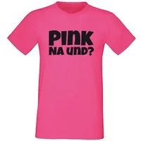 G-graphics T-Shirt Pink – Na und? Herren T-Shirt mit Spruch-Print aus unserer Pink-Black-Men-Edition
