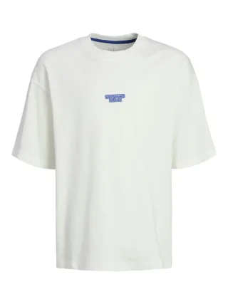 JACK&JONES - JOCSC BACKPRINT TEE SS VOL CREW NECK JNR cloud dancer - Gr. - 176