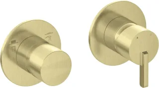 Neuesbad Serie 600 Wannenarmatur Unterputz, mit Umstellung, Oberfläche: gold gebürstet NB1BQS_R46P1
