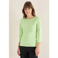 CECIL 3/4-Arm-Shirt aus reiner Baumwolle