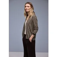 STREET ONE Langarmshirt mit Leo-Print