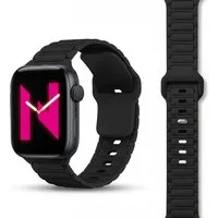 Nalia Smartwatch-Armband Apple Watch 49mm/46/45/44/42(Serie 1-3), Magnetisches Silikon Ersatzband / für Fitness Uhr / Wasserbeständig