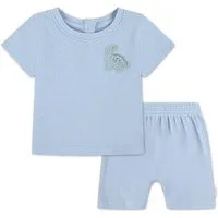 HUGGIES babywear Shirt & Hose HUGB SHORT SET (Set, 2-tlg) mit süßer Tierapplikation, Baumwolle