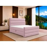 Best for Home Boxspringbett Trinity K-1 LUX – Modern Boxspringbett mit Stauraum & Komfort (Boxspringbett-Set, 1-St., Komplettes Boxspringbett-Set inklusive Matratze und Topper), Ergonomischer Schlafkomfort, großer Stauraum