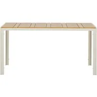 Schou Gartentisch Noah Gartentisch 150x90 cm Teak-Dekor.