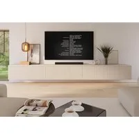 Compleo TV-Schrank Kaschmir 350cm breit, Lowboard oder Hängeschrank mit Lamellen