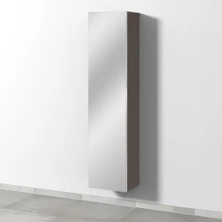 Sanipa 3way Hochschrank mit 1 Doppelspiegeltür, Taupe-Matt BP1521T