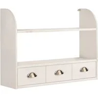Home affaire Hängeregal Oslo, 75 cm breit, aus massiver Kiefer, 1 breite Schublade, Metallgriffe