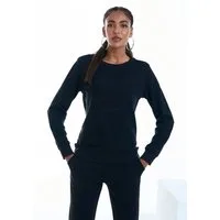 Bench. Loungewear Sweatshirt mit runder Logostickerei, Loungwear