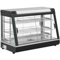 Royal Catering Speisenwärmer Heiße Theke 150 L Warmhaltevitrine Warmhaltetheke 1600W 3 Ablagegitter